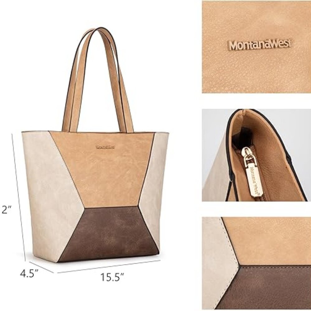 Montana West Tote Bag for Women Work Top Handle Handbags and Purses